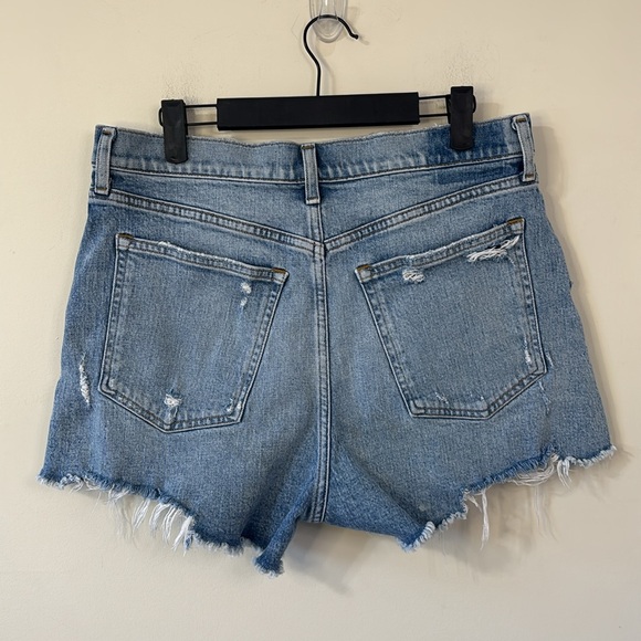 Abercrombie & Fitch The Cutoff Short High Rise Medium Wash Size 30 - Picture 4 of 6